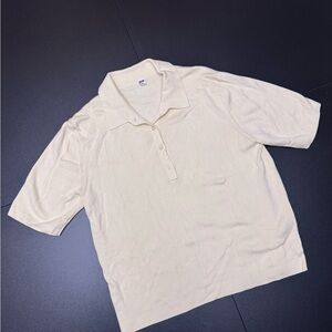 Uniqlo Off-White Knit Polo